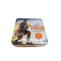 Boîtes de rangement pour biscuits en métal avec logo personnalisé, forme rectangulaire, forme carrée, couvercle à charnières, grande boîte en métal
