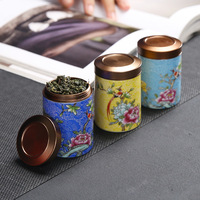 MSH Poterie grossière Petit pot à thé Conteneur de grains de café Coffret cadeau Business