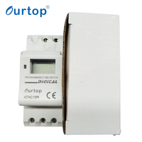 Interruptor de Tiempo Digital Programable de Día y Semana para Riel DIN, 220 V CA, 24-240 V, Relé Temporizador