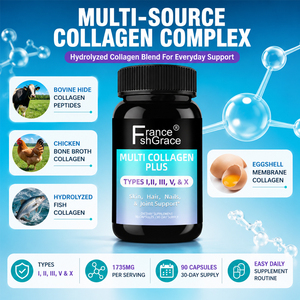 <span class=keywords><strong>Complejo</strong></span> de colágeno múltiple Biotina Ácido hialurónico Vitamina C Tipo I II III V X 90 Cápsulas Las mejores cápsulas de colágeno <span class=keywords><strong>para</strong></span> mujeres y <span class=keywords><strong>hombres</strong></span> - Product Image 4