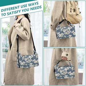 Sac à déjeuner personnalisé motif léopard rose tropical Hawaï, sac isotherme, sac de pique-nique scolaire en plein air - Product Image 6