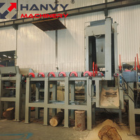Machine à couper automatiquement les bûches Hanvy 2,7 m 4 m 5,2 m 10 m pour scierie et contreplaqué