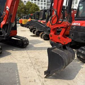 รถขุดขนาดเล็ก Kubota U-55 มือสอง พร้อมรางยางและระบบไฮดรอลิก รถขุดขนาดเล็ก U15 U20 U-35 U55 KX155 สำหรับขาย - Product Image 4