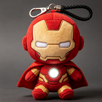 Porte-clés en peluche personnalisé de personnage d'anime, pendentif de sac en peluche de dessin animé, vente en gros