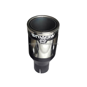 Pour Akrapovic <span class=keywords><strong>REMUS</strong></span> Racing 304SS tuyau d'échappement en Fiber de carbone pour VW BMW Benz Audi système d'échappement en acier inoxydable silencieux avec embouts - Product Image 4