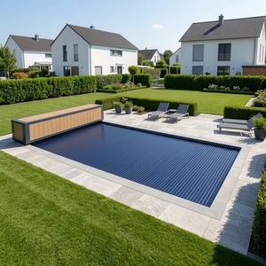 Avvolgitore Automatico per Copertura <span class=keywords><strong>Piscina</strong></span> Facile da Usare <span class=keywords><strong>con</strong></span> Panca Scorrevole per Piscine in Policarbonato - Product Image 1