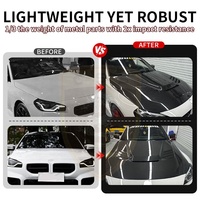 Couvercle de capot moteur en fibre de carbone sèche de qualité supérieure, style Vors, pour BMW M2 G87