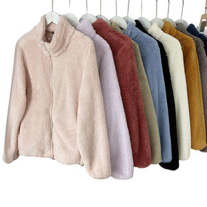 2023 nueva llegada de moda Unisex chaqueta de lana a prueba de viento personalizada invierno suave cálido bordado Logo peso pesado hombres Sudadera con capucha abrigo - Product Image 1