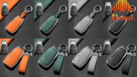 Étui de clé de voiture en alliage de zinc et cuir GZ Domi, très vendu, pour Baic Motor X7/BJ40/80/EU5, coque de protection avec accessoires porte-clés