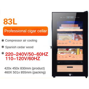 NE-134 Compresor de refrigeración 83L Humidor Cedar Wood 500 Comercial Mejor humidificador para gabinete de cigarros - Product Image 2