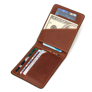 Portafoglio Leggero Pieghevole in Vera Pelle con Molteplici Scomparti per <span class=keywords><strong>Carte</strong></span> <span class=keywords><strong>di</strong></span> <span class=keywords><strong>Credito</strong></span>, Stile Business, Basso MOQ - Product Image 3