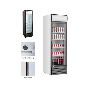 Réfrigérateur à boissons intelligent à porte simple en acier inoxydable, refroidisseur vertical, usage hôtelier et domestique, capacité 360L, vitrine réfrigérée - Product Image 4