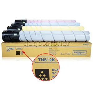 TN512 יפן טונר יצרן עבור Konica Minolta Bizhub C454 C554 C454e C554e צבע מכונה מכונת צילום טונר מחסנית