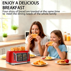Nueva Tostadora Digital Inteligente de 4 Rebanadas con Pantalla Táctil, Acero Inoxidable, Control de Tostado Variable, Eléctrica, para <span class=keywords><strong>Pan</strong></span>, Bagels y Waffles - Product Image 6