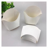 Boîte à frites en papier kraft écologique, personnalisable, jetable, pour frites et autres aliments à emporter, 12oz 16oz