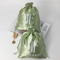 Pochette à cordon en satin de luxe BaiShun pour emballage cadeau, résistante aux chocs, avec logo personnalisé via sérigraphie numérique