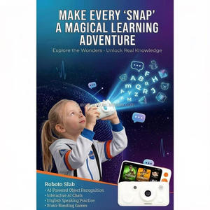 Appareil photo numérique IA pour enfants MANXI avec capteur CMOS vidéo 4K, 8 personnages IA, écran 4,0 pouces pour l'étude et le divertissement - Product Image 5
