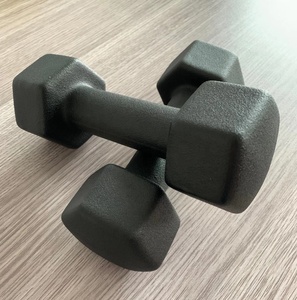 Wholesale <strong>Small</strong> <strong>Weight</strong> 1KG 1-10KG Color Vinyl Hexagonal Dumbbells Customized Logo Dumbbell Set - Product Image 3
