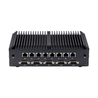 Mini PC con Procesador Intel de 8.ª y 10.ª Generación Comet Lake U, 6 Puertos Seriales, 8*2.5G LAN, Sistema Integrado Sin Ventilador, Computadora Industrial de Vanguardia
