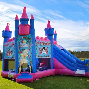 Kommerzielle aufblasbare Brincolin aufblasbare Hüpfburg Aufblasbare Kombination mit Slide Princess Theme Aufblasbare Spring burg