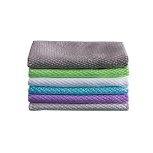Paños de microfibra rectangulares con patrón de rejilla para limpiar ollas y sartenes de cocina - Product Image 5