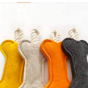 Customized Modern Polyester Felt Chew Dog Tug <b>Toy</b> for Training Bone Flavor Indoor/Outdoor Use Carton - Product Image 2