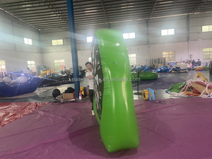 <span class=keywords><strong>Cible</strong></span> de football, de golf et de fléchettes gonflable géante en PVC pour enfants et adultes, style château, jeu à vendre - Product Image 2