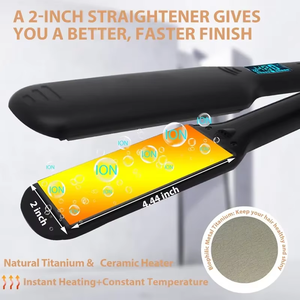 <span class=keywords><strong>Plancha</strong></span> De pelo profesional para salón de hogar, <span class=keywords><strong>plancha</strong></span> plana De calor De 480 grados, placa De titanio, <span class=keywords><strong>plancha</strong></span> De Cabello eléctrica - Product Image 6