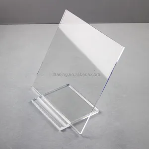 Présentoir manu pour Table de travail, support de panneau en plastique transparent et en plexiglas perpex et acrylique, à assembler, vente en gros