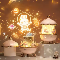Sphère de planète du système solaire, laser 3D, petite veilleuse sculptée à l'intérieur, boule de cristal avec base en bois, lampe de nuit LED