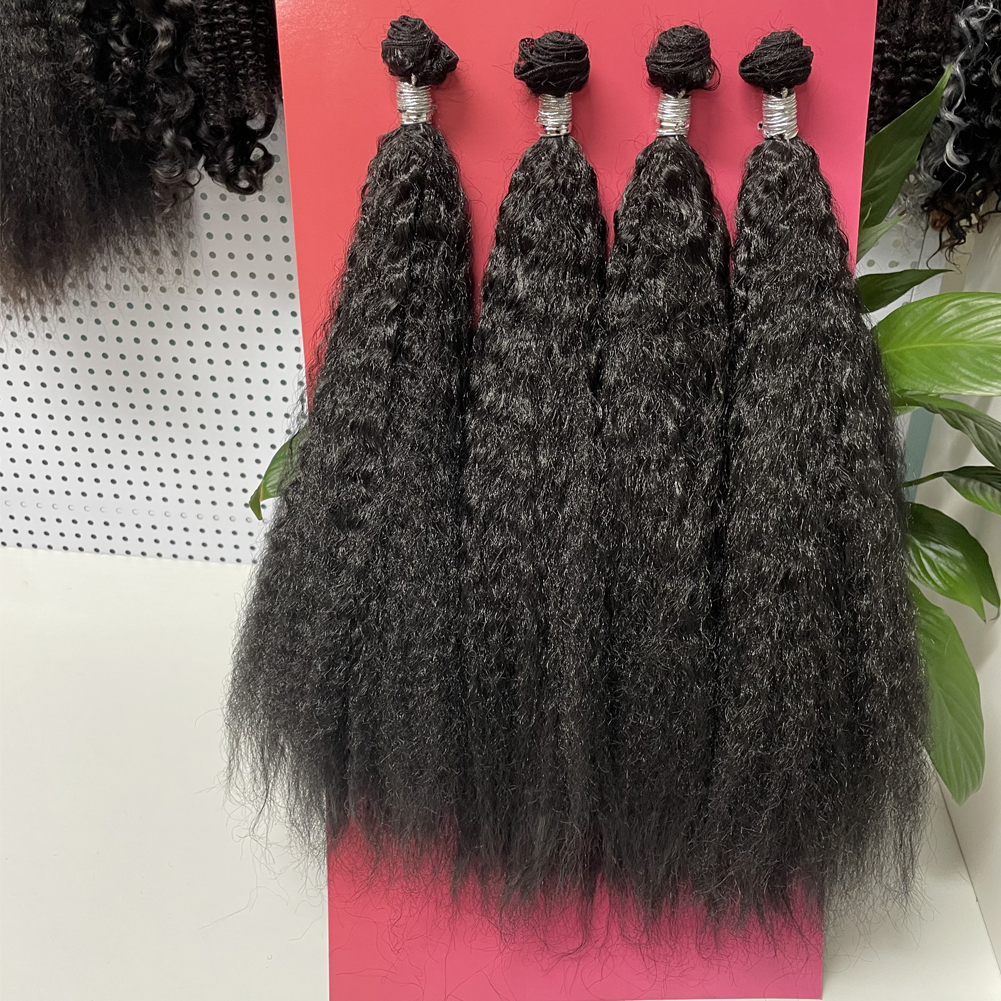 Vast Hair Official - KAMA Blended Human Hair Weft Soft Mixed Blend Hair Afro Kinky Hair Weft Hair Extensions for Black Hair Women