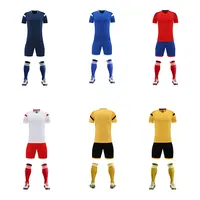 Sky Blue and Navy Blue Plain Soccer - Buy Jersey Design