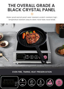 Marmite à Induction étanche <span class=keywords><strong>de</strong></span> haute qualité, 3000W, grande puissance, cuiseur Commercial pour Restaurant, cuisinière à Induction - Product Image 3