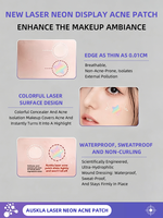 AUSLKA Patch anti-acné hydrocolloïde étoile laser scintillante, marque privée, parfum miel naturel, coloré
