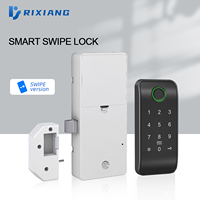 Serrure de meuble pour tiroir et armoire, déverrouillage par empreinte digitale, mot de passe, carte, application TTlock, en alliage de zinc, 38 langues, sans clé