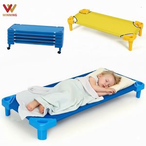 Letto per Bambini Colorato <span class=keywords><strong>Montessori</strong></span>, Culla per Asilo, Arredamento Scolastico, Letto in Legno per Bambini per Aula e Asilo Nido - Product Image 1