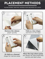 Mausklebefalle: Faltbare Kartonbox mit extra starkem Kleber, giftfrei, schnellwirkend, für die vielseitige Schädlingsbekämpfung im Haus und Innenbereich