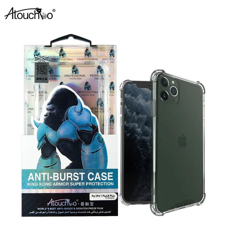 Atouchbo 1.0ミリメートルTPU Reinforced Corners Hard PC Back Cover CaseためiPhone 11 Pro Max 11 Pro 11 2019 Anti-Shock Armor Crystal Case