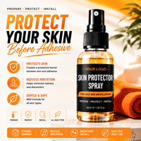 Spray de protection cutanée à marque privée, étiquette personnalisée, préparation de la peau avant l'application de colle, vente en gros pour l'installation de perruques en dentelle