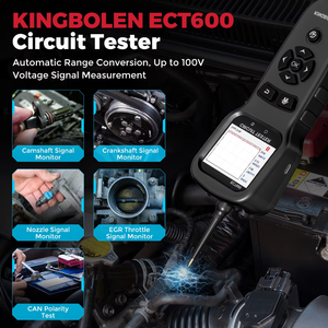 ECT600 Buscador de Circuitos Inteligente, Detección de Voltaje Amplio de 12-24V, Diagnóstico de Fallas Eléctricas, Identificación de Cables, Prueba Portátil - Product Image 2