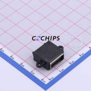 HYCW191-USBA04-184B USB Connector Through hole Component (THT) Connector Type-A USB 2.0 Female Sink Board - Product Image 1