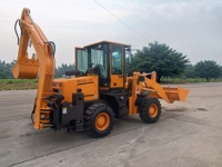 Kompakter Frontlader-Bagger mit 4x4-Antrieb, 4,8 Tonnen Nennlast, Schaufelaufsatz, Neu für Heimgebrauch, Einzelhandel und Gastronomie