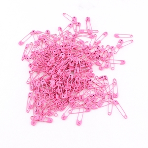Petit pendentif métallique de couleur rose, <span class=keywords><strong>épingle</strong></span>s de sécurité, vente en gros, 50 pièces, 22mm, rose - Product Image 1