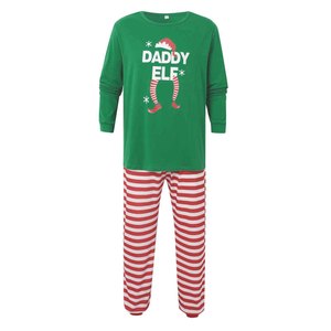Conjunto de Pijamas Familiares Navideños Personalizados, Ropa de Dormir de Poliéster Transpirable y Ecológica para Hombres, Mujeres y Niños - Product Image 1