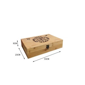Caja Redonda de Madera para Pastel Lunar, Hecha a Mano con Bambú, Empaque de Regalo para el Festival del Medio Otoño - Product Image 2