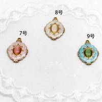 FMSCM-8 Accessoires marins en forme d'étoile de mer, breloques fantaisie en émail trèfle, accessoires de bijouterie, pendentifs cœur pour femmes, vente en gros