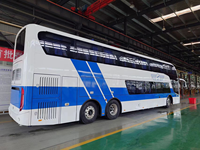 Bus électrique de luxe à deux étages pour la ville, 50-60 places, bus touristique, état neuf, conduite à gauche, manuel et automatique disponibles