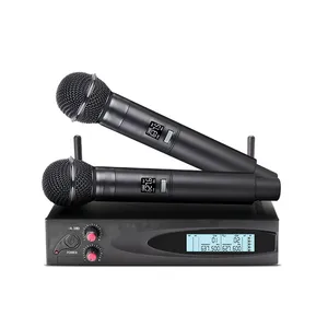 Berani A-380 Top Mode 2X100 Saluran Dinamis Kotak Pesta Rumah Speaker Karaoke Mikrofon Nirkabel