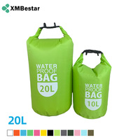Bolsa Impermeable Transparente de 20L con Ventana, Bolsa Seca Enrollable a Prueba de Fugas de 190T para Playa, Natación y Deportes Acuáticos
