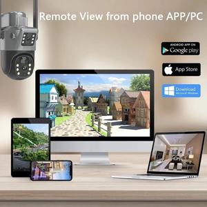 Kamera keamanan <span class=keywords><strong>CCTV</strong></span> tenaga surya AI WiFi IP lensa ganda fitur canggih untuk rumah atau Bisnis - Product Image 5